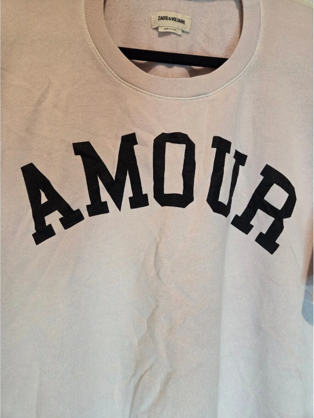 Zadig & Voltaire Pink Amour Graphic T-Shirt Size S - Picture 2 of 5